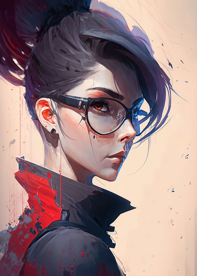 Portrait of a black widow