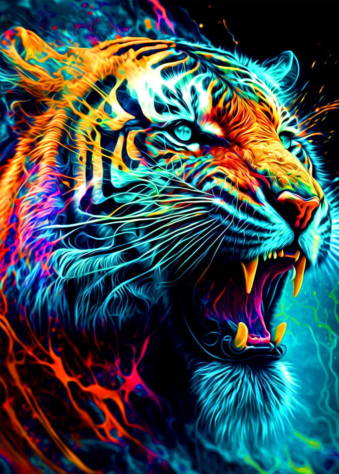 Colorful Tiger