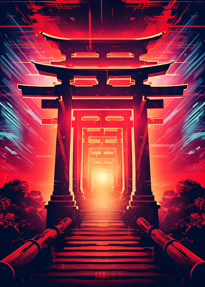 Japan Shinto Torii Gate
