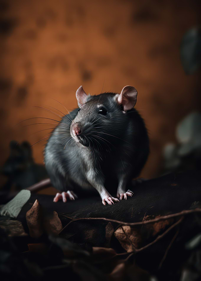 Curious rat