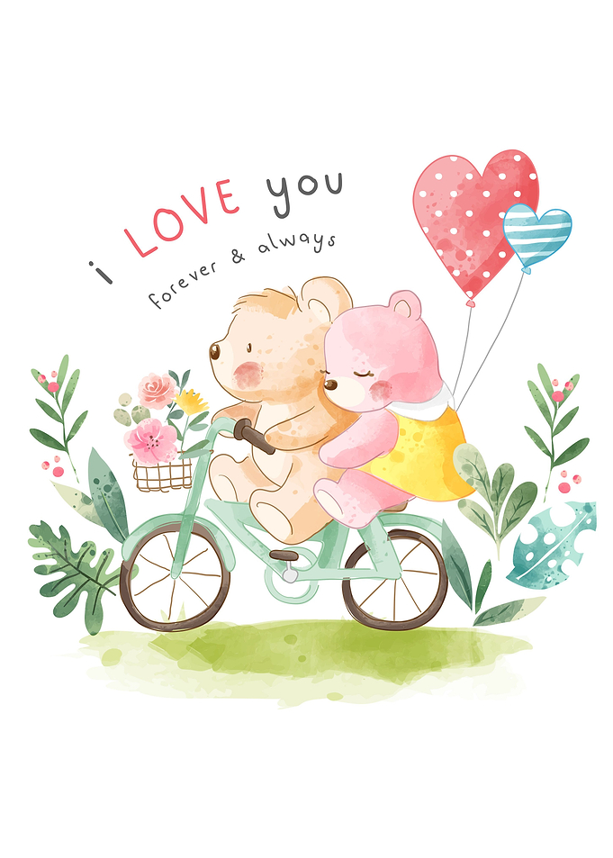 Cute cartoon bear