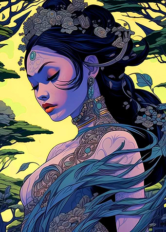 Beautiful Woman Painting