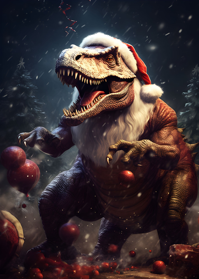 Dino Santa Claus