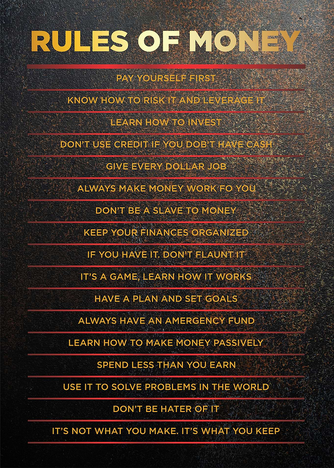 rules of money