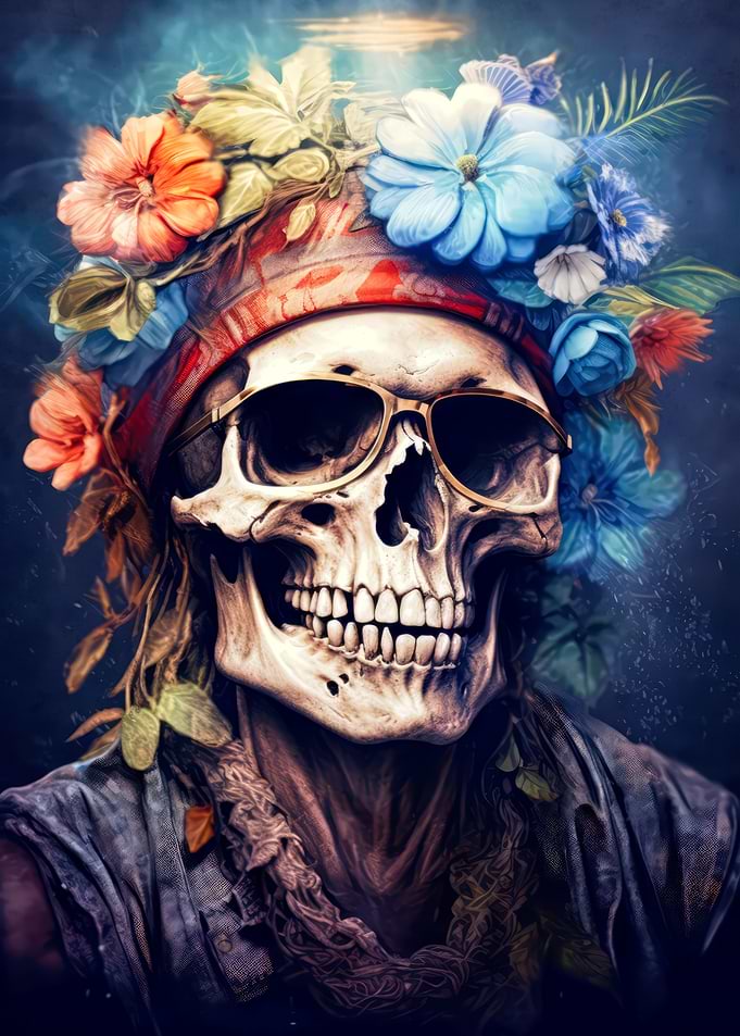 Soulful Harmony Skull