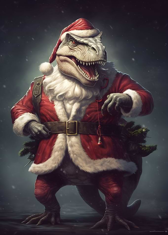 Dino Santa Claus
