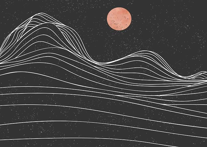 MOUNTAIN LINE ART