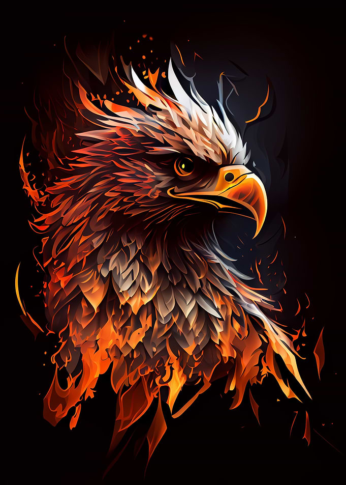 Eagle Bird Animal Fire