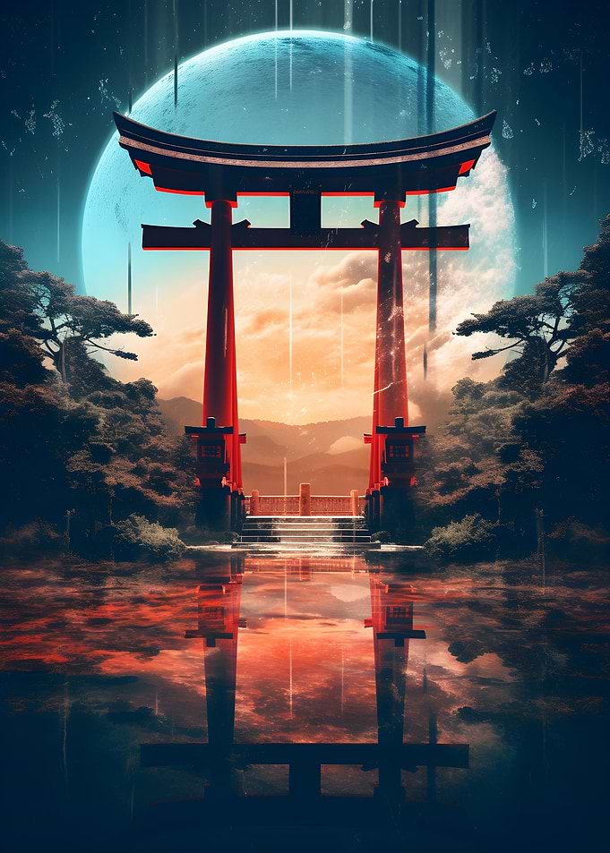 Japan Shinto Torii Gate