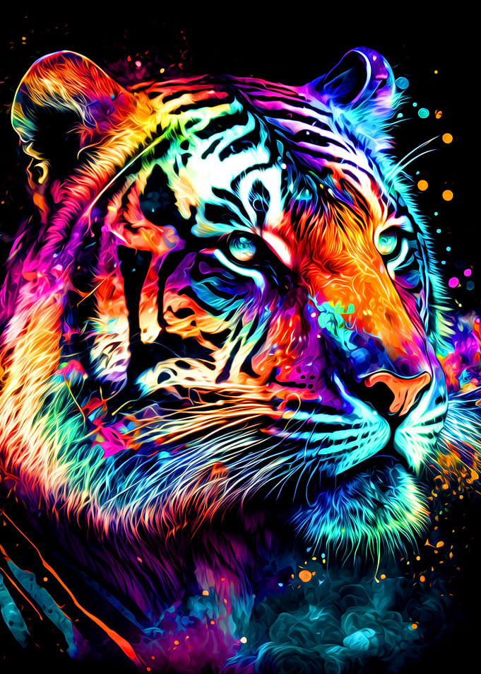 Colorful Tiger