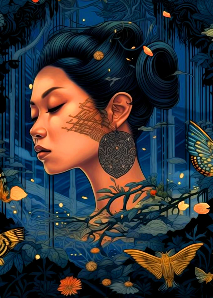 Beautiful Woman Painting