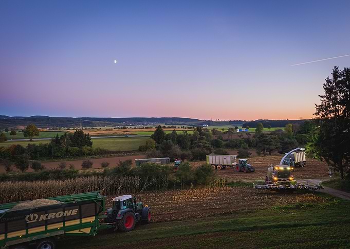 Farming into the night