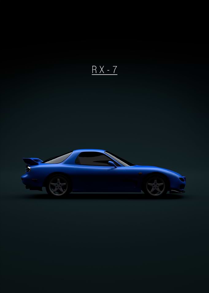 Mazda RX7 1999 Blue