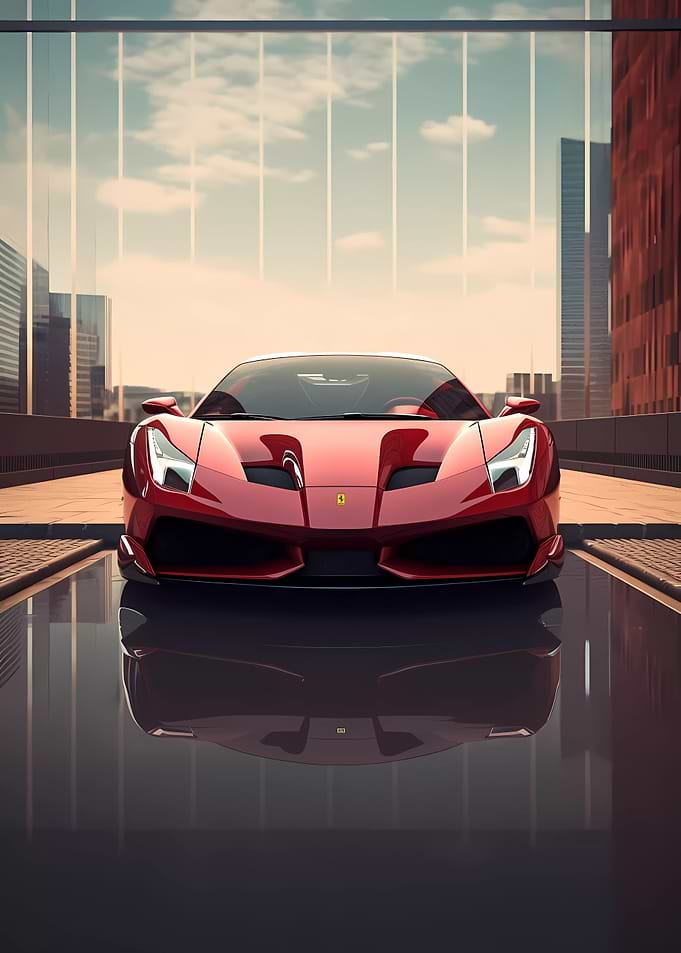 Red Ferrari LaFerrari