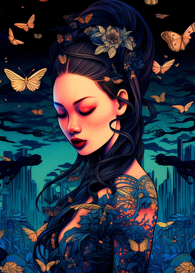 Beautiful Woman Painting