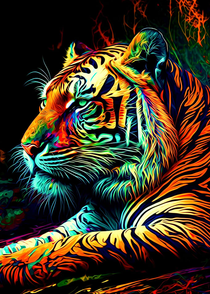 Colorful Tiger