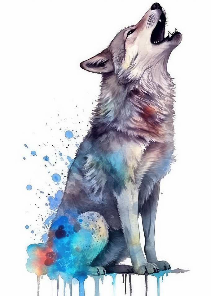 Howling wolf
