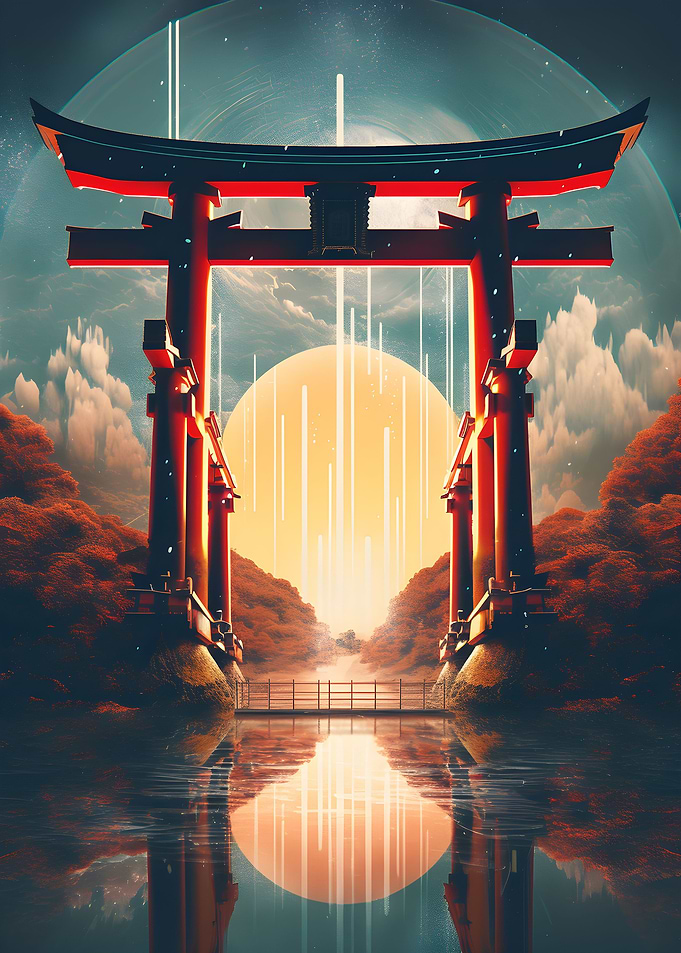 Japan Shinto Torii Gate