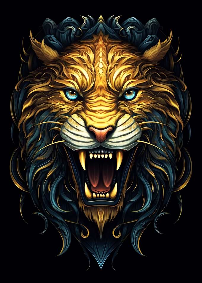 Roaring Majesty Lion