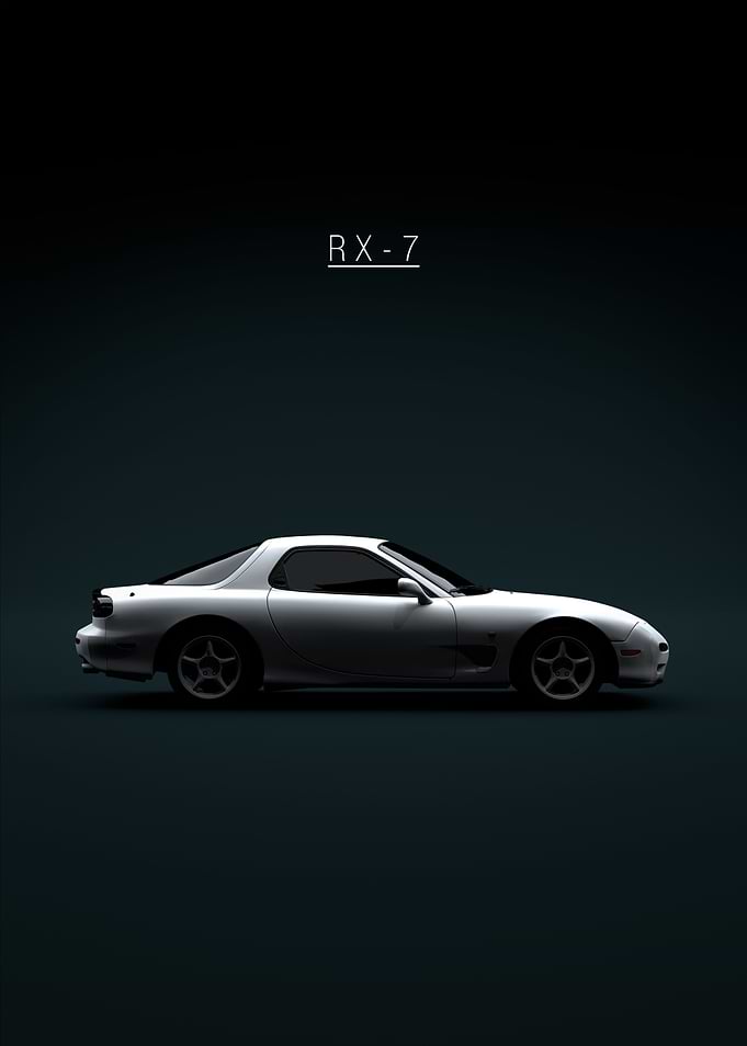 1997 Mazda RX7 White