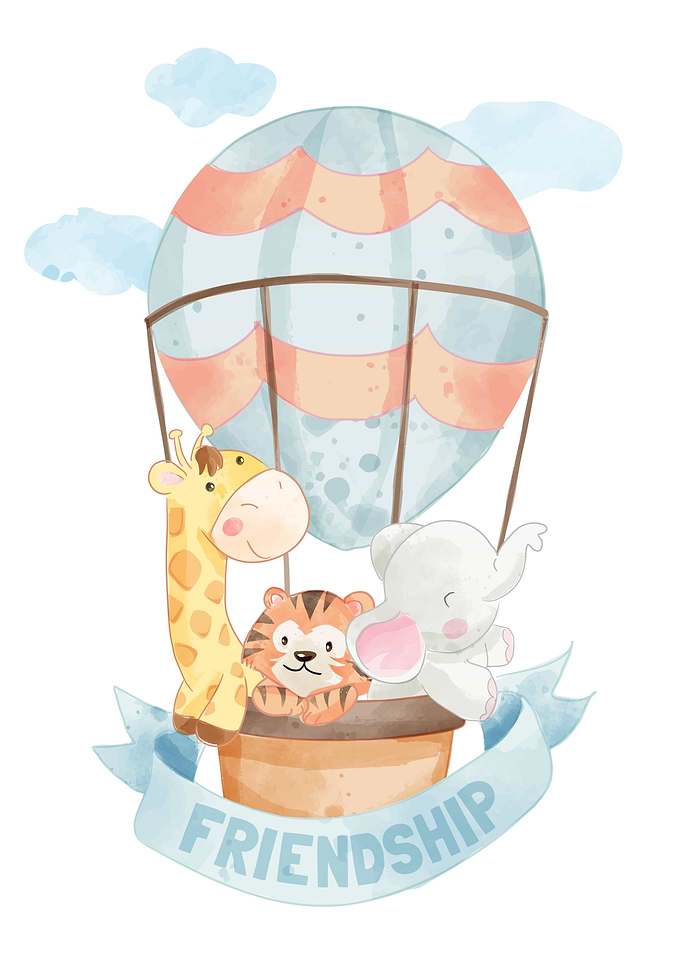 Cute animal friends