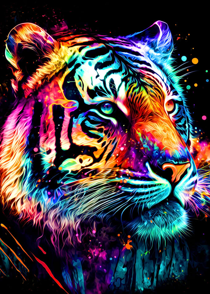 Colorful Tiger