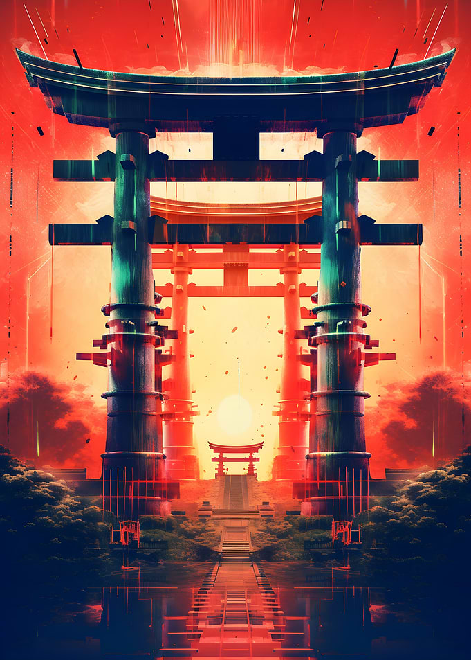 Japan Shinto Torii Gate