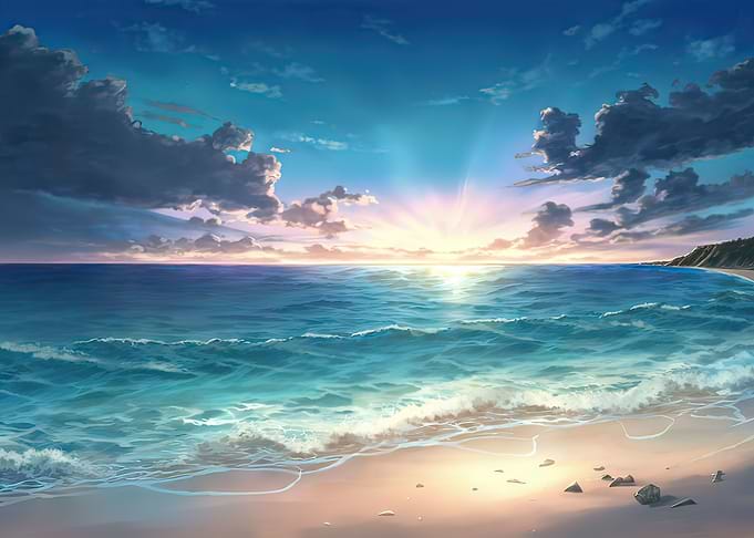 Sunset at the Ocean