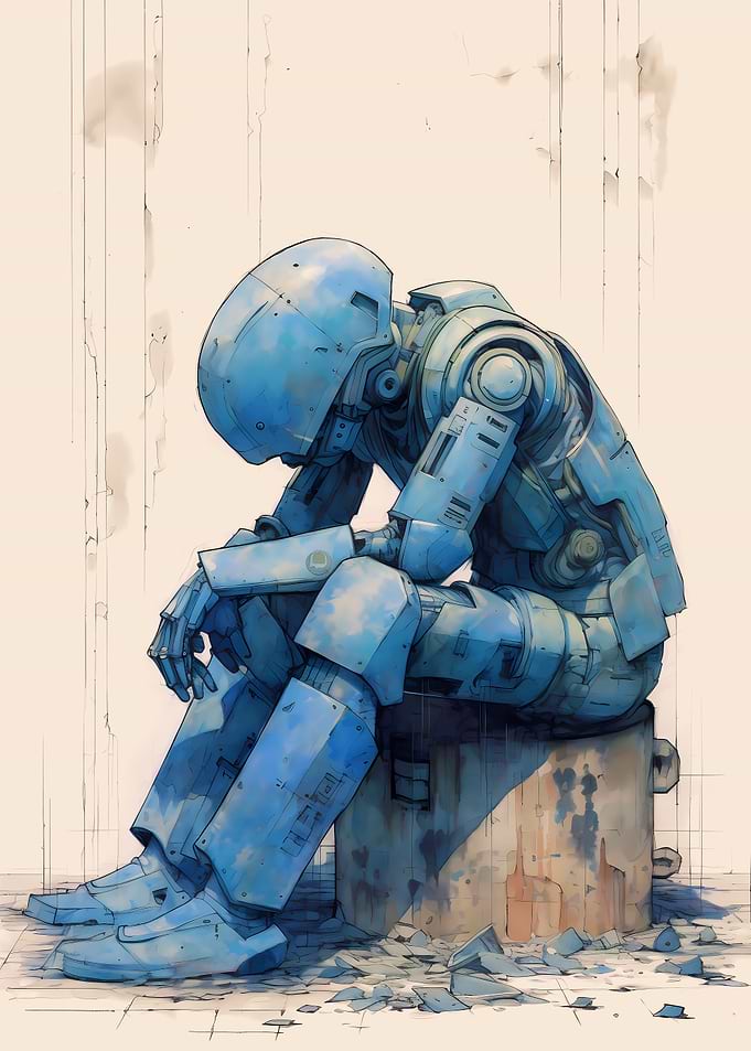 Sad Robot Boy