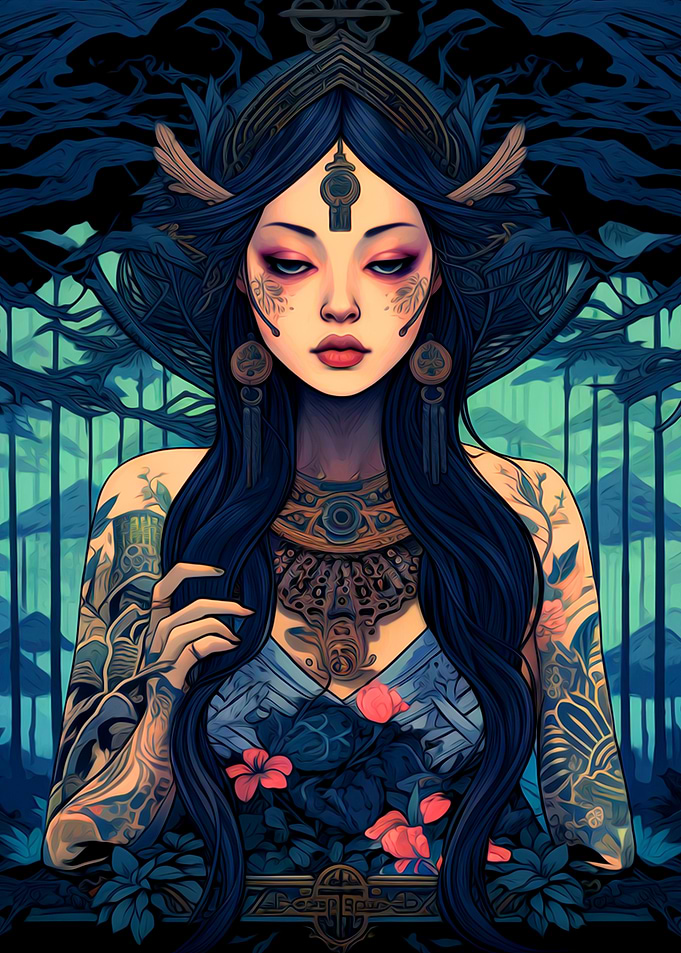 Beautiful Woman Painting