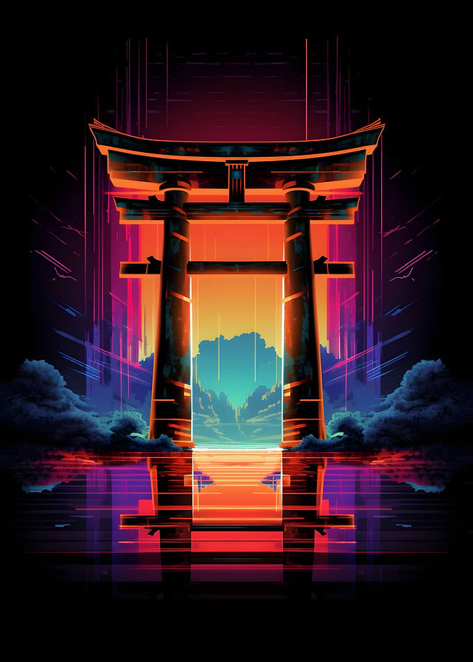 Japan Shinto Torii Gate