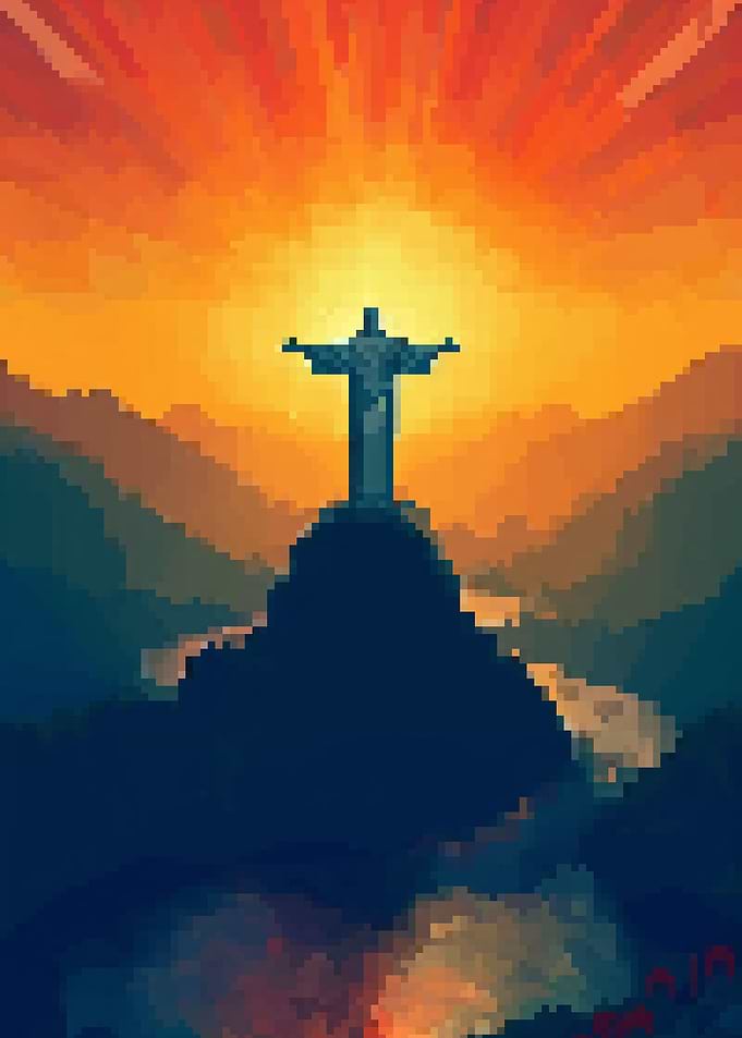 The Christ pixel art