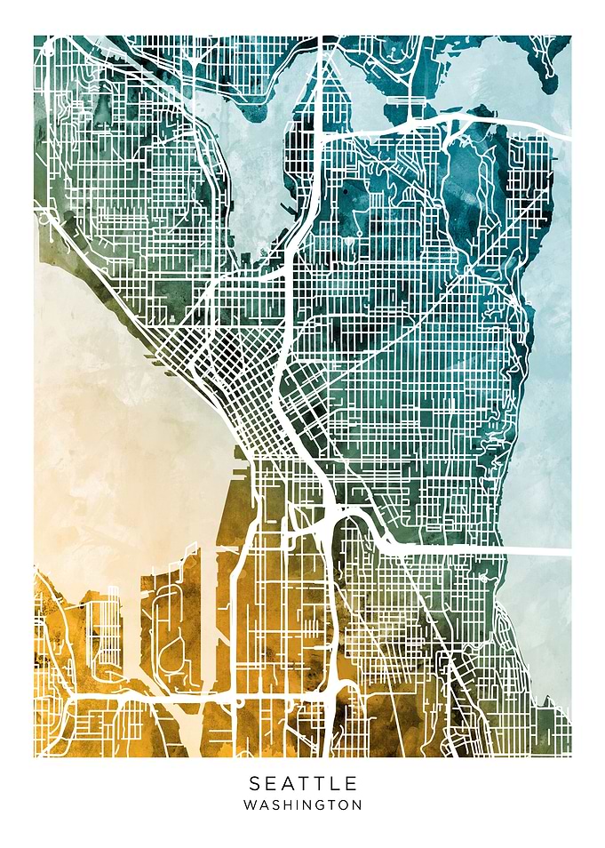 Seattle Washington Map