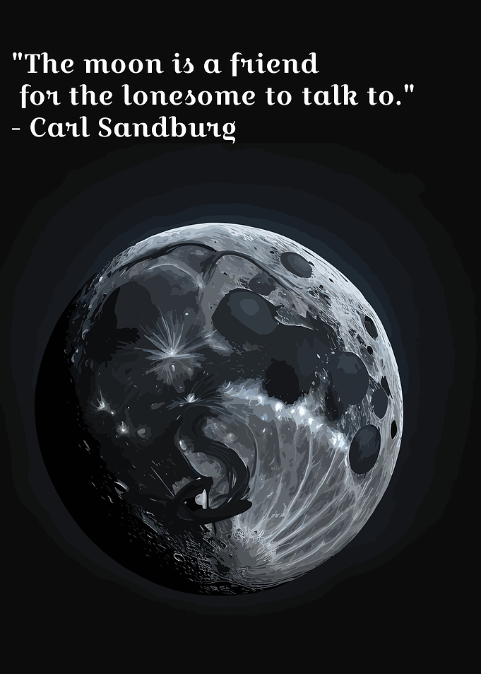Inspiring Moon Poster