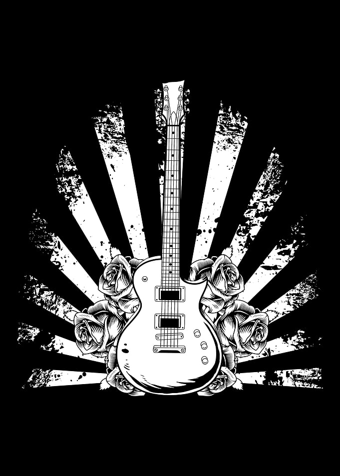 Electric Guitar Flowers