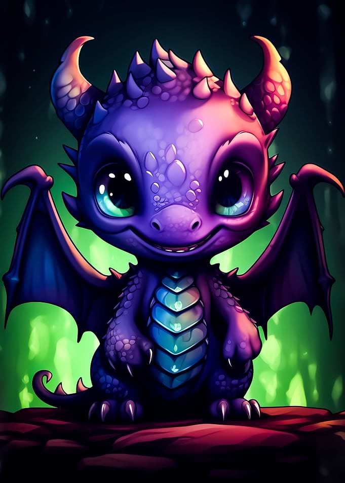 adorable baby dragon