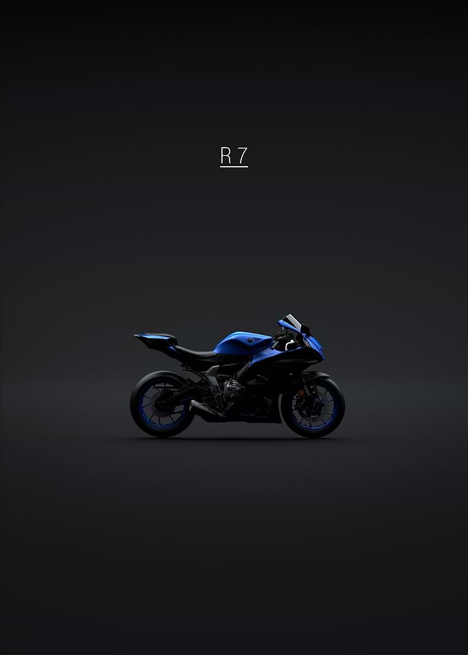 2022 Yamaha YZF R7 Blue