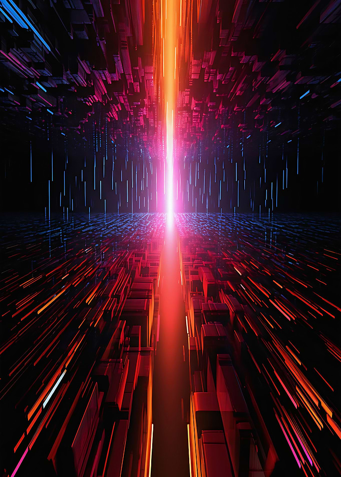 Abstract Neon Color