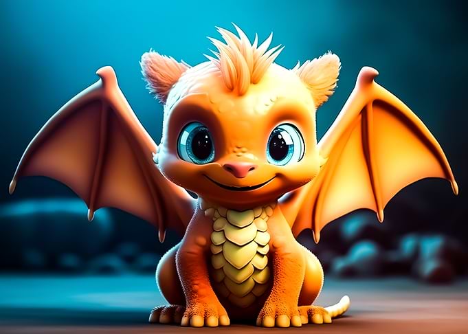 adorable baby dragon
