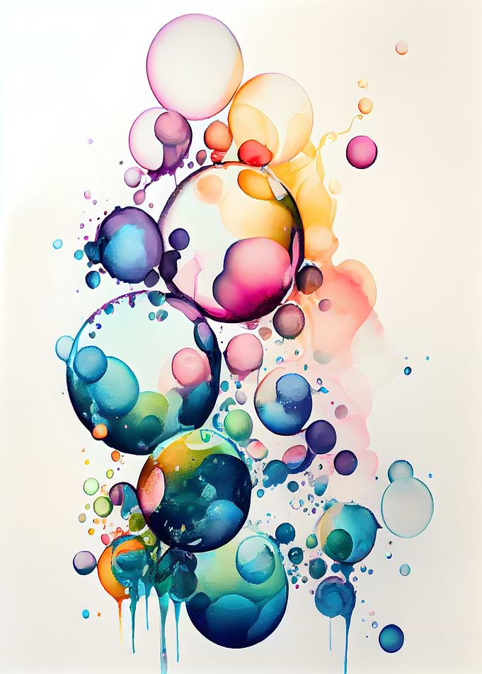 Light Colorful Bubbles
