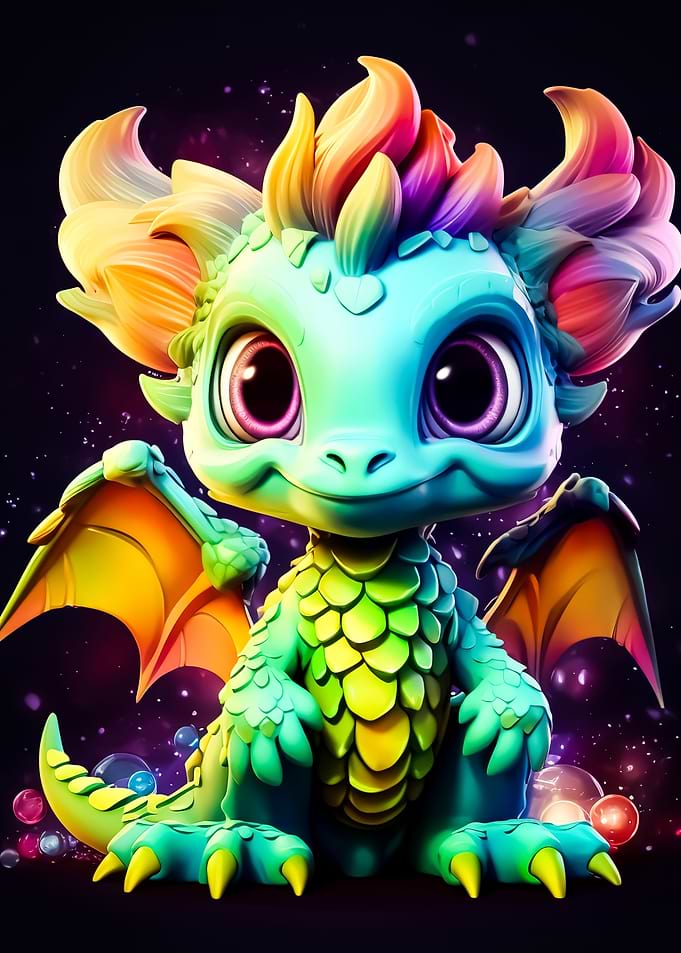 adorable baby dragon