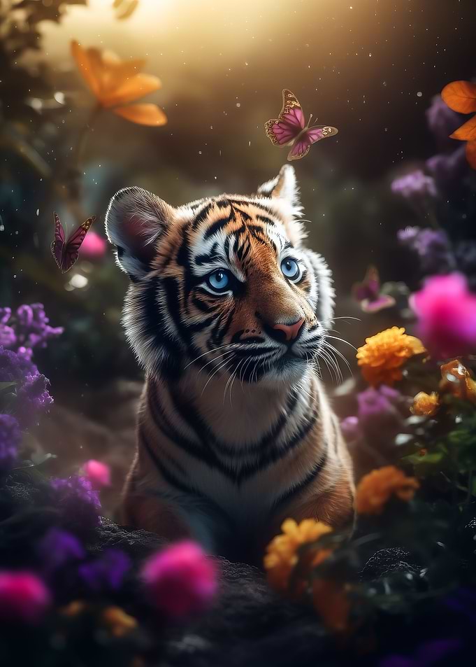 Cute Tiger Cub Butterflies