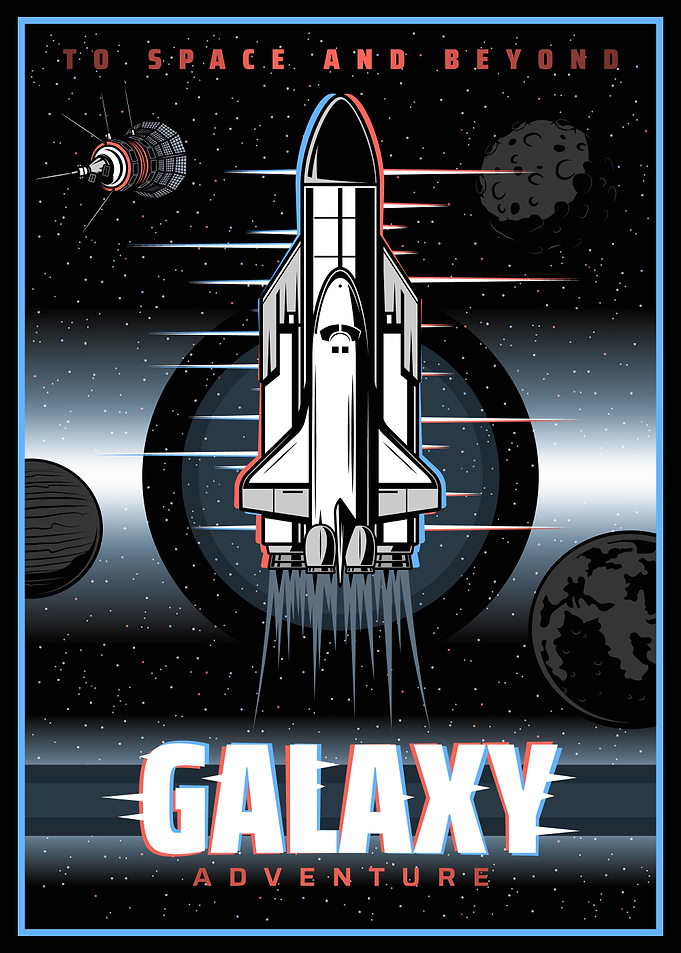 vintage retro space