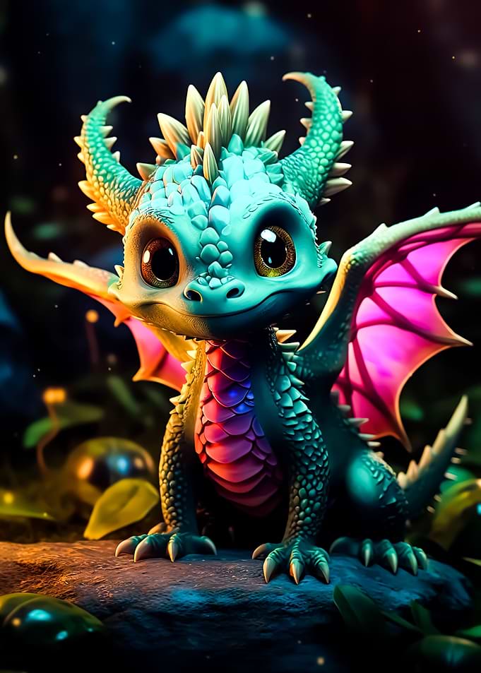 adorable baby dragon