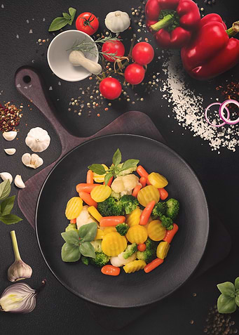 Panfried vegetables