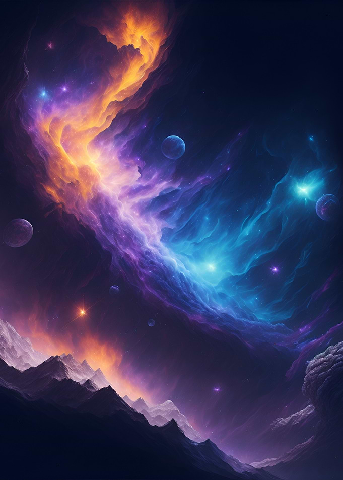 Colorful nebula