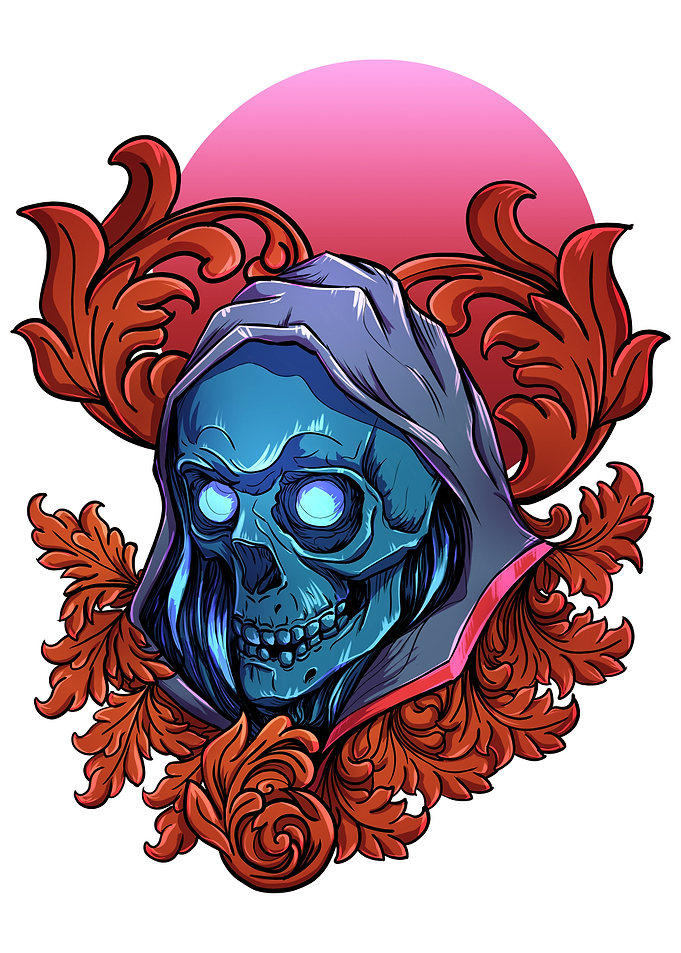 Hooded Enigma Skull