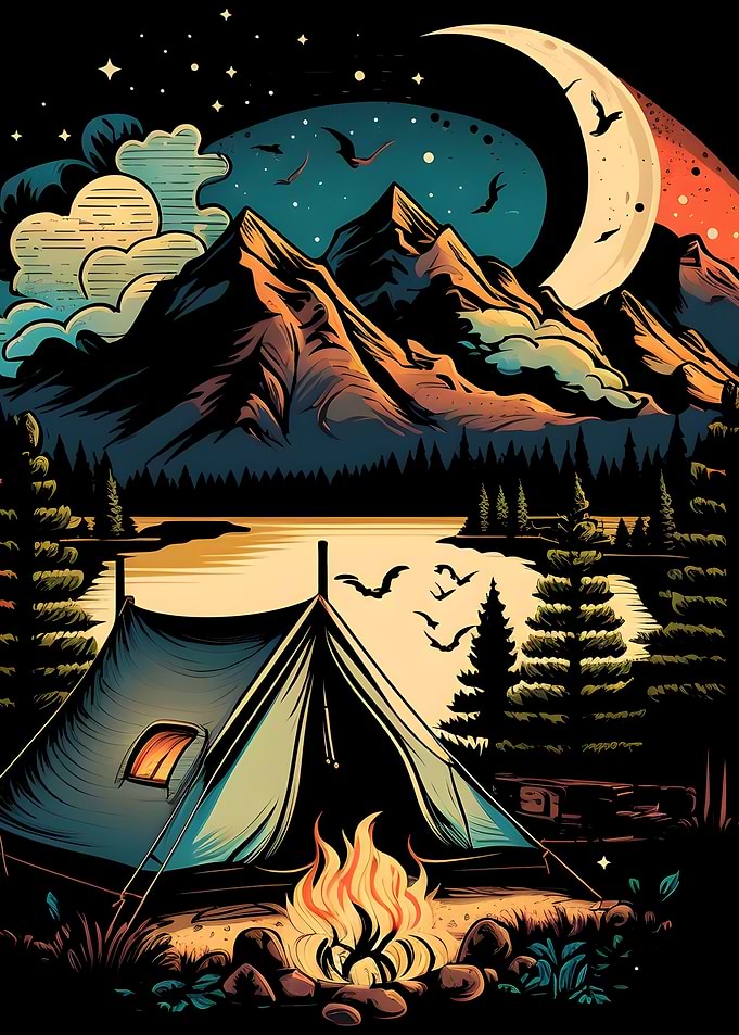Beautiful landscape Camp