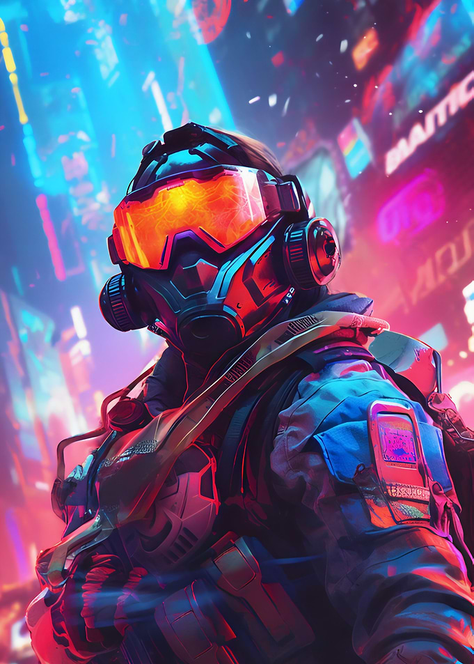 Neon Army Soldier
