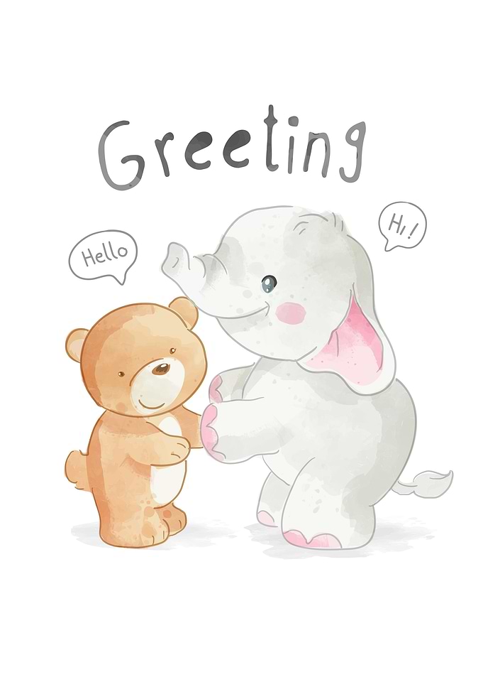 Cute animals cartoon